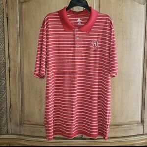 Oklahoma University OU Sooners Men's Knights Apparel Striped Polo